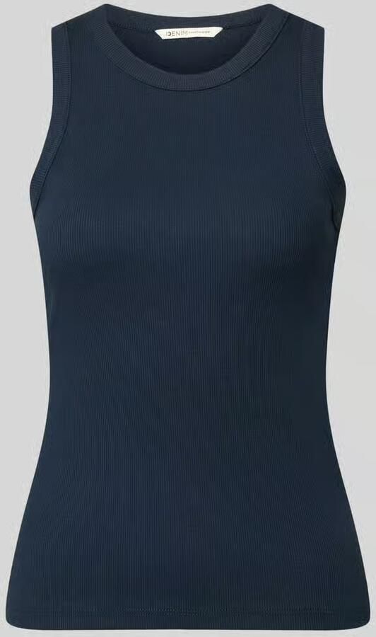 Tom Tailor Denim slim fit top in ribbreiselook - Foto 2