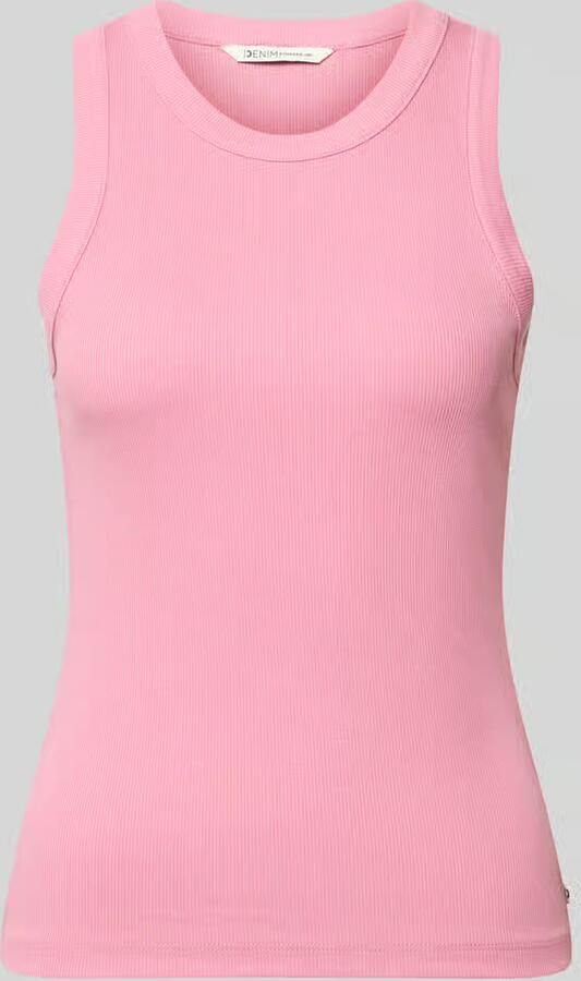 Tom Tailor Denim slim fit top in ribbreiselook - Foto 2