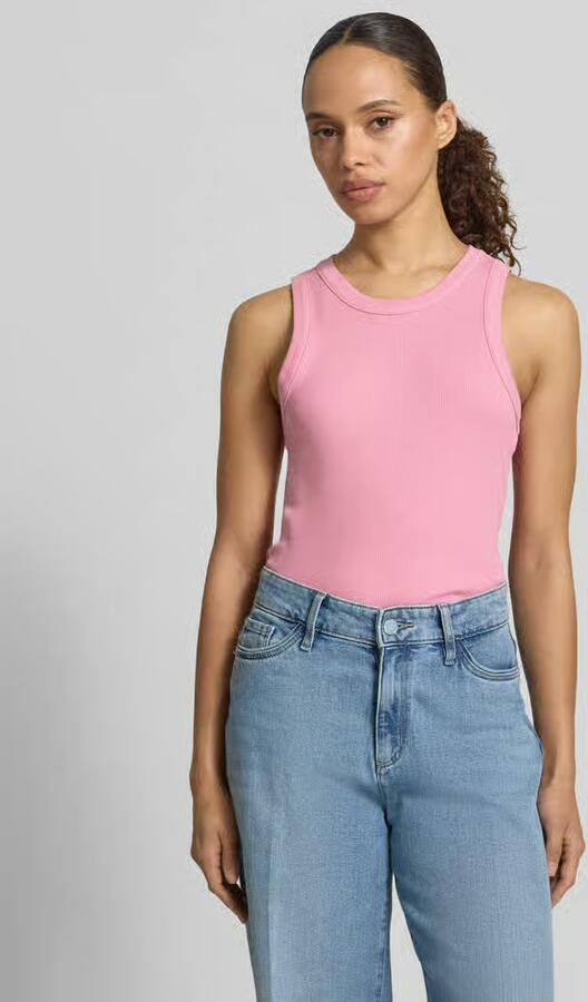 Tom Tailor Denim slim fit top in ribbreiselook - Foto 3