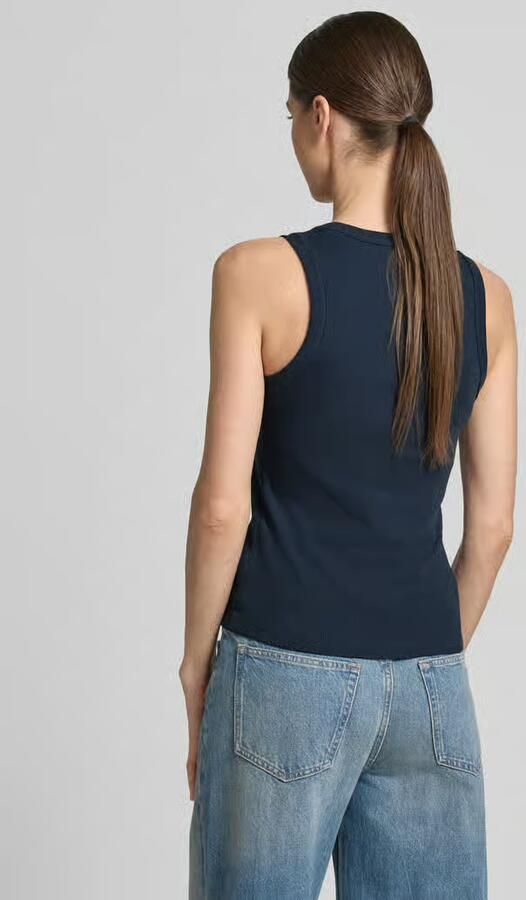 Tom Tailor Denim slim fit top in ribbreiselook