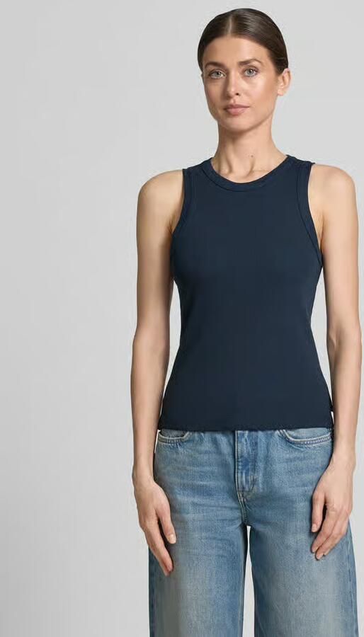 Tom Tailor Denim slim fit top in ribbreiselook - Foto 4