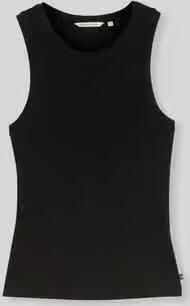 Tom Tailor Denim slim fit top in ribstructuur