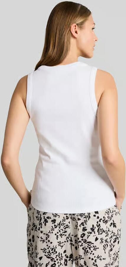 Tom Tailor Denim slim fit top in ribstructuur