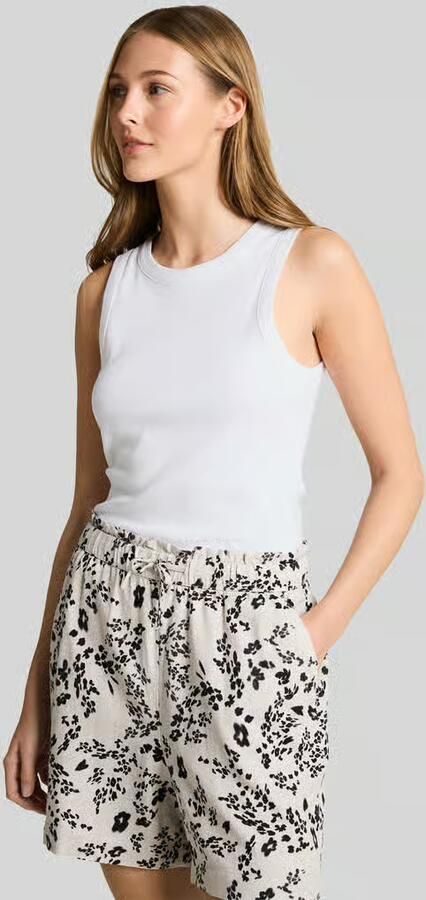 Tom Tailor Denim slim fit top in ribstructuur - Foto 3