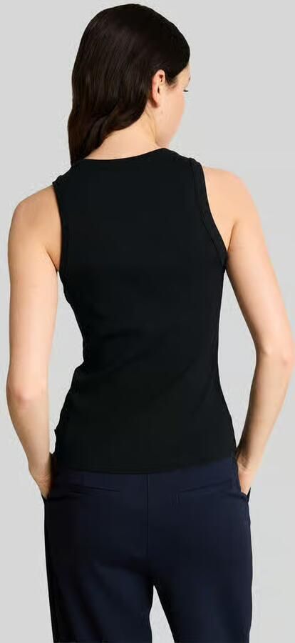 Tom Tailor Denim slim fit top in ribstructuur