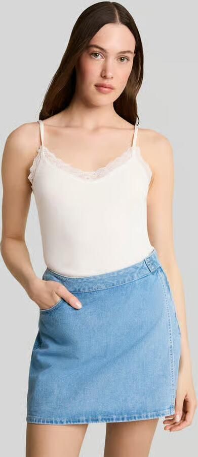 Tom Tailor Denim slim fit top van katoenmix - Foto 3