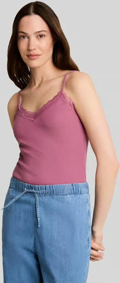 Tom Tailor Denim slim fit top van katoenmix - Foto 4