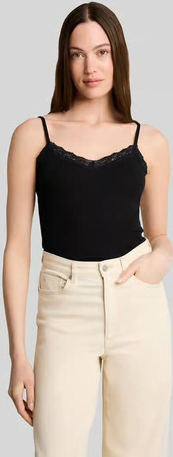 Tom Tailor Denim slim fit top van katoenmix - Foto 3