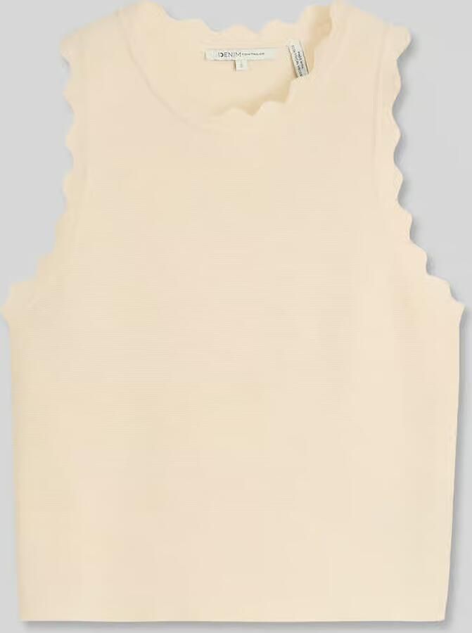 Tom Tailor Denim slim fit top van viscosemix - Foto 2