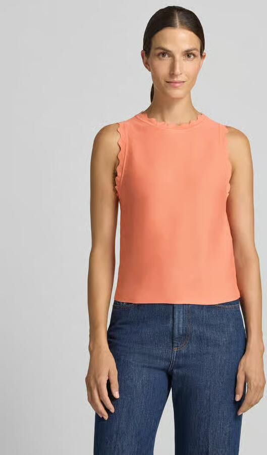 Tom Tailor Denim slim fit top van viscosemix - Foto 3