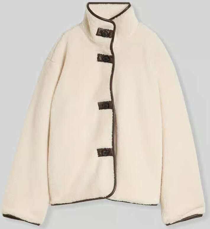 Tom Tailor Denim Teddyjack met contrastknopen - Foto 1