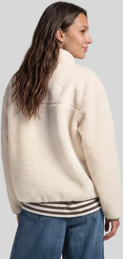 Tom Tailor Denim Teddyjack met contrastknopen - Foto 3