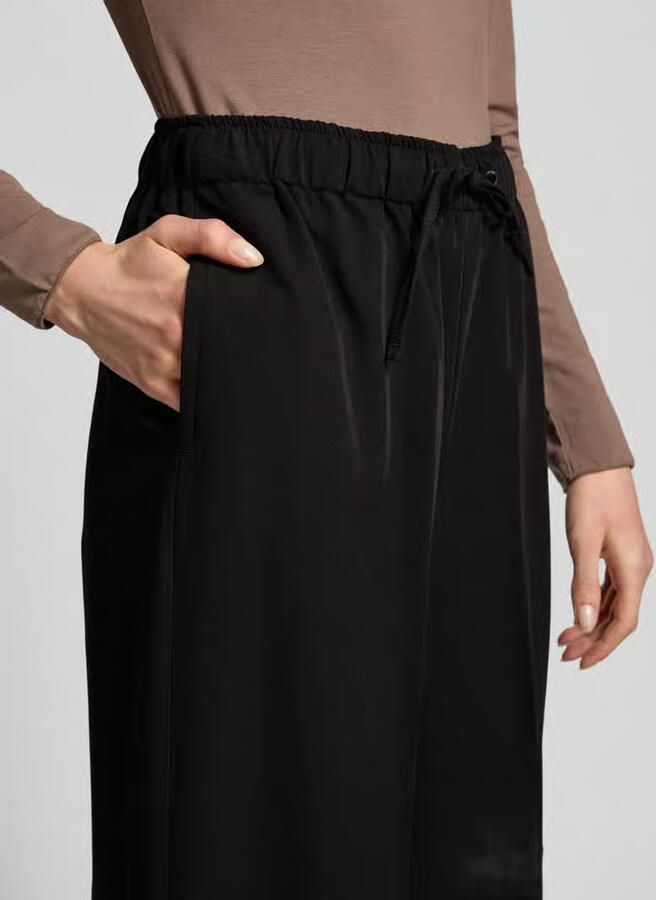 Tom Tailor Denim Wide leg broek met viscose