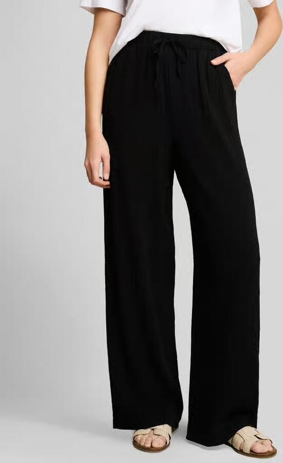 Tom Tailor Denim Wide leg broek van viscosemix - Foto 2