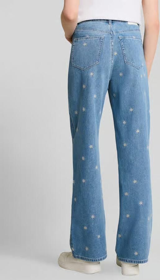 Tom Tailor Denim Wide leg jeans van zuiver katoen model 'LINOU'