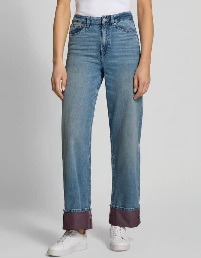 Tom Tailor Denim Wide leg jeans van zuiver katoen model 'LINOU' - Foto 3