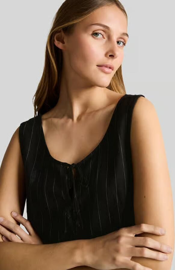Tom Tailor Denim Wide leg jumpsuit van viscose-linnenmix - Foto 2
