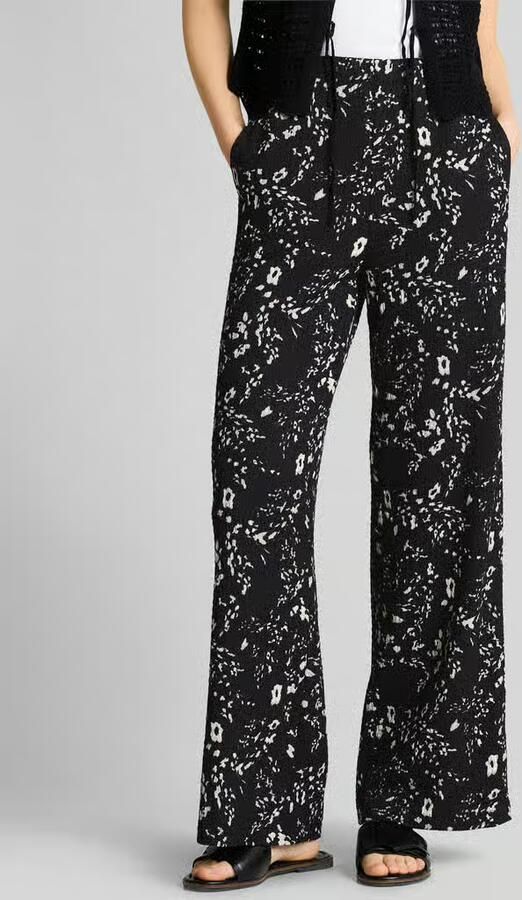 Tom Tailor Denim Wijde broek met elastische tailleband - Foto 2