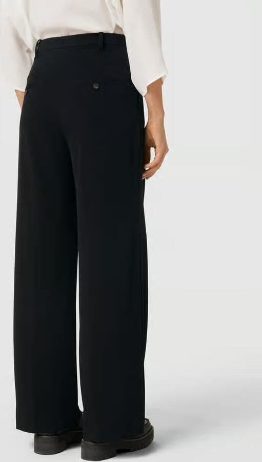 Tom Tailor Bandplooibroek Lea Wide Leg met wijde pijpen