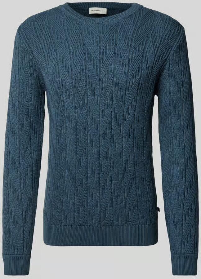 Tom Tailor Gebreide pullover met ronde hals