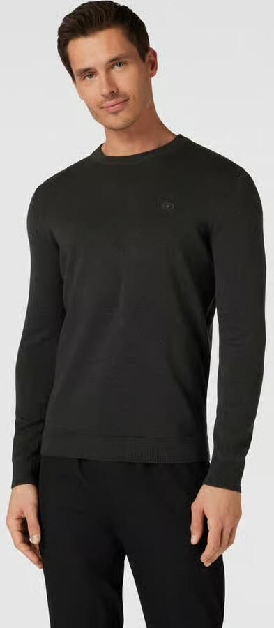 Tom Tailor Trui met ronde hals met geborduurd logo - Foto 5