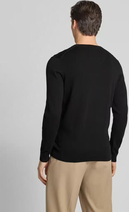 Tom Tailor Trui met ronde hals met geborduurd logo