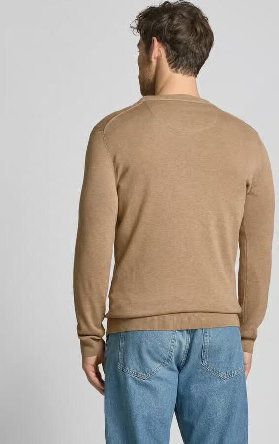 Tom Tailor Trui met ronde hals met geborduurd logo