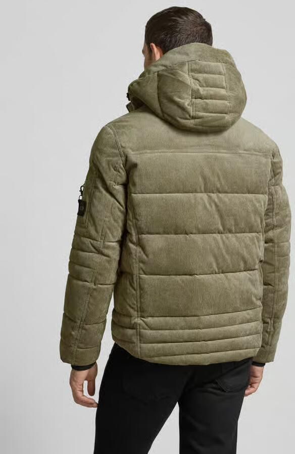 Tom Tailor Gewatteerd regular fit jack met afneembare capuchon