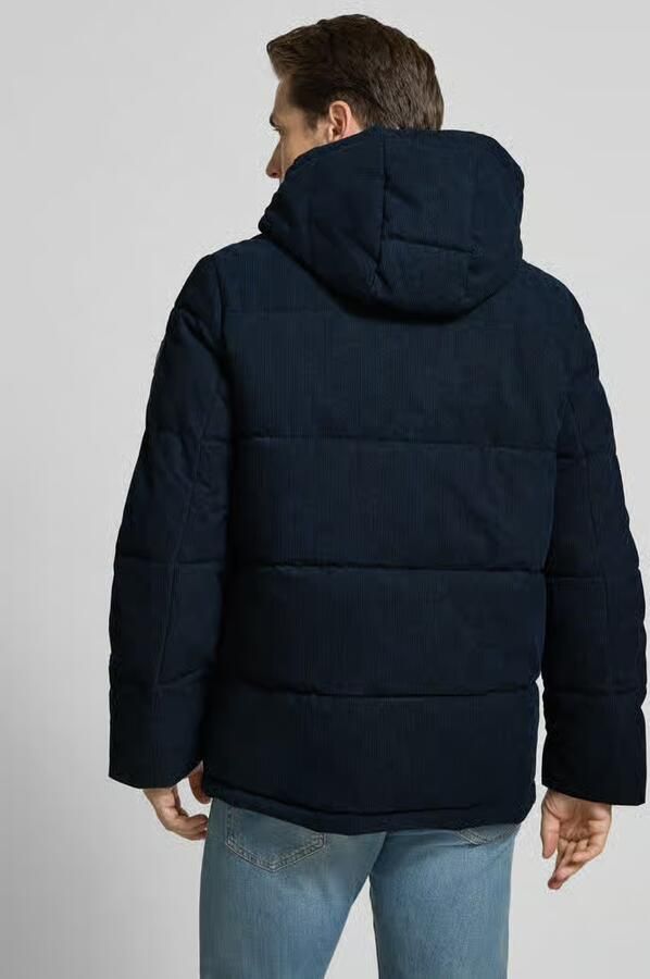 Tom Tailor Gewatteerd regular fit jack met afneembare capuchon
