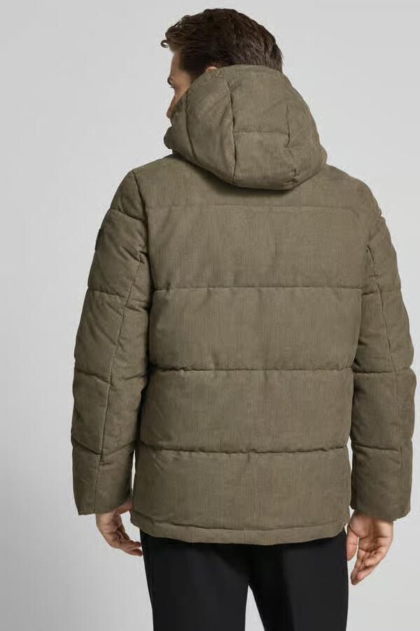 Tom Tailor Gewatteerd regular fit jack met afneembare capuchon