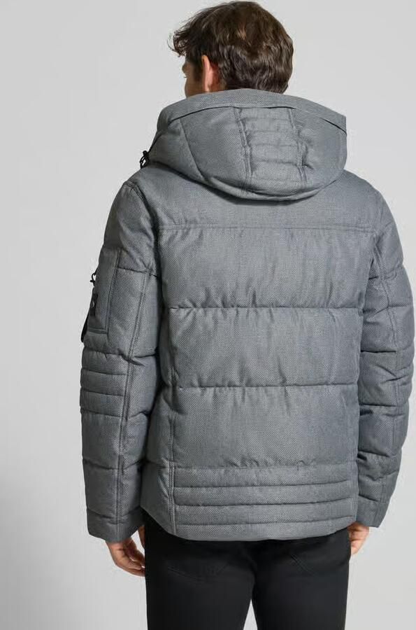 Tom Tailor Gewatteerd regular fit jack met afneembare capuchon