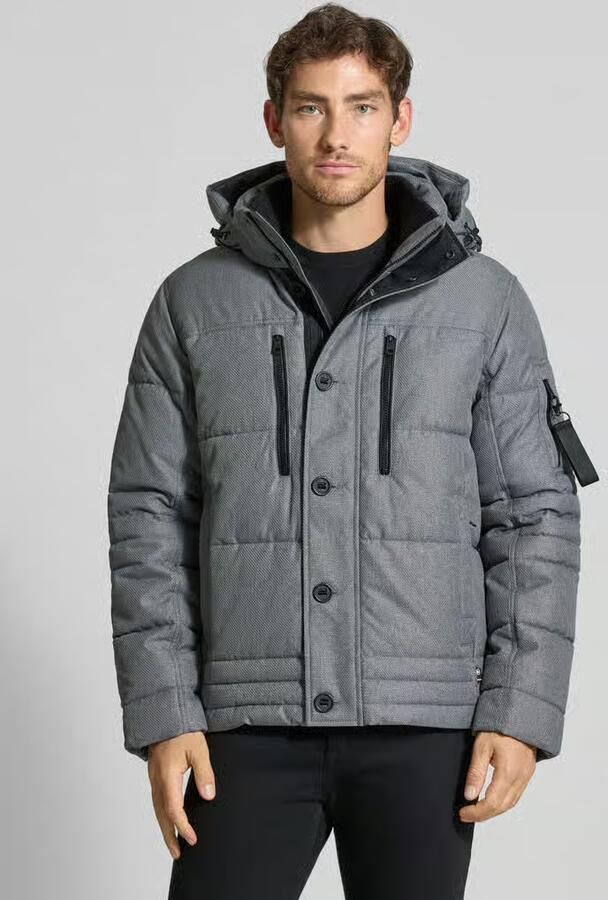 Tom Tailor Gewatteerd regular fit jack met afneembare capuchon - Foto 2