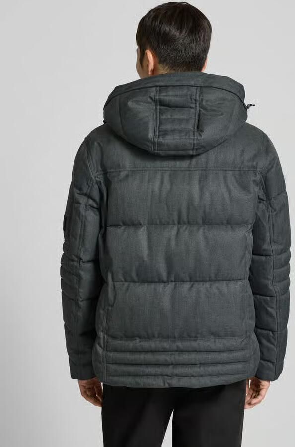 Tom Tailor Gewatteerd regular fit jack met afneembare capuchon
