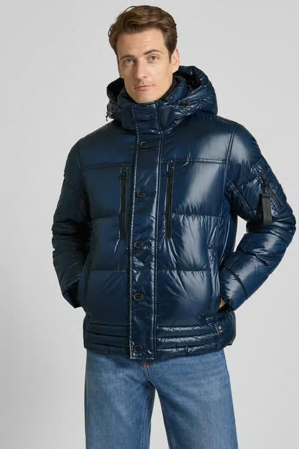 Tom Tailor Gewatteerd regular fit jack met afneembare capuchon - Foto 2