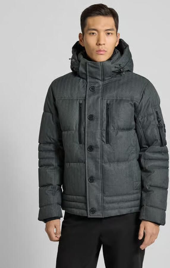 Tom Tailor Gewatteerd regular fit jack met afneembare capuchon - Foto 2