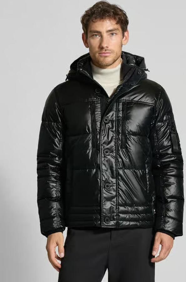 Tom Tailor Gewatteerd regular fit jack met afneembare capuchon - Foto 2