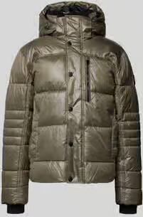 Tom Tailor Regular fit gewatteerd jack van ademend materiaal met afneembare capuchon