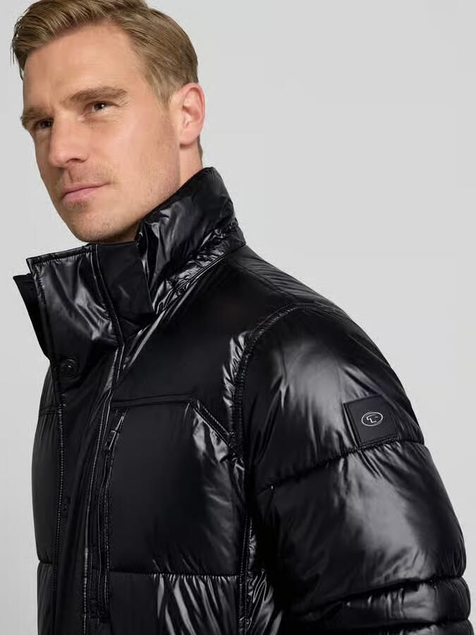 Tom Tailor Regular fit gewatteerd jack van ademend materiaal met afneembare capuchon - Foto 2