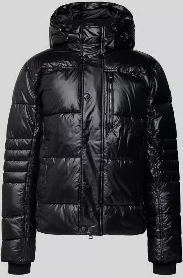 Tom Tailor Regular fit gewatteerd jack van ademend materiaal met afneembare capuchon