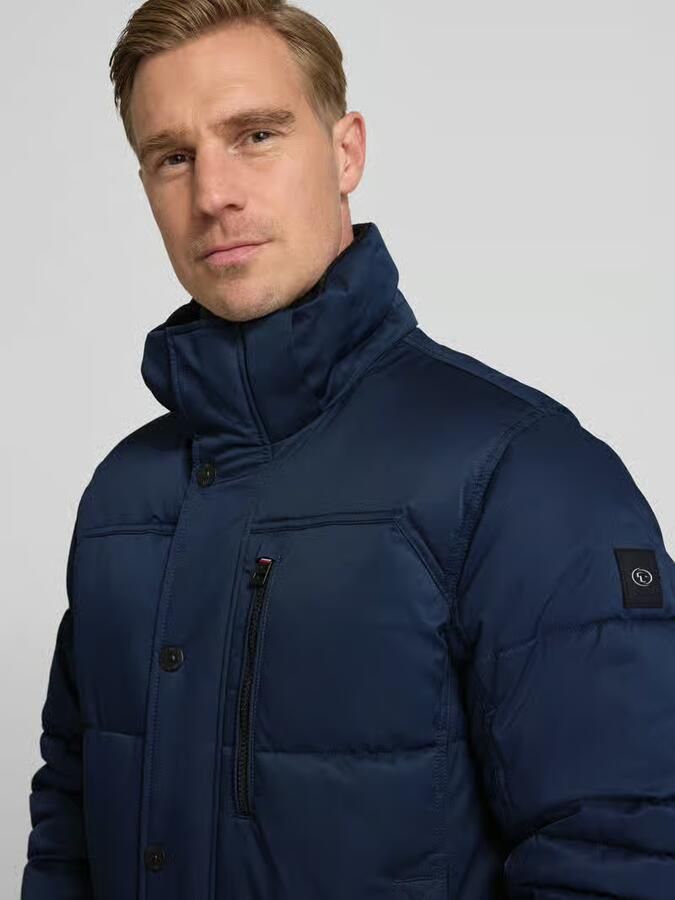 Tom Tailor Regular fit gewatteerd jack van ademend materiaal met afneembare capuchon - Foto 2
