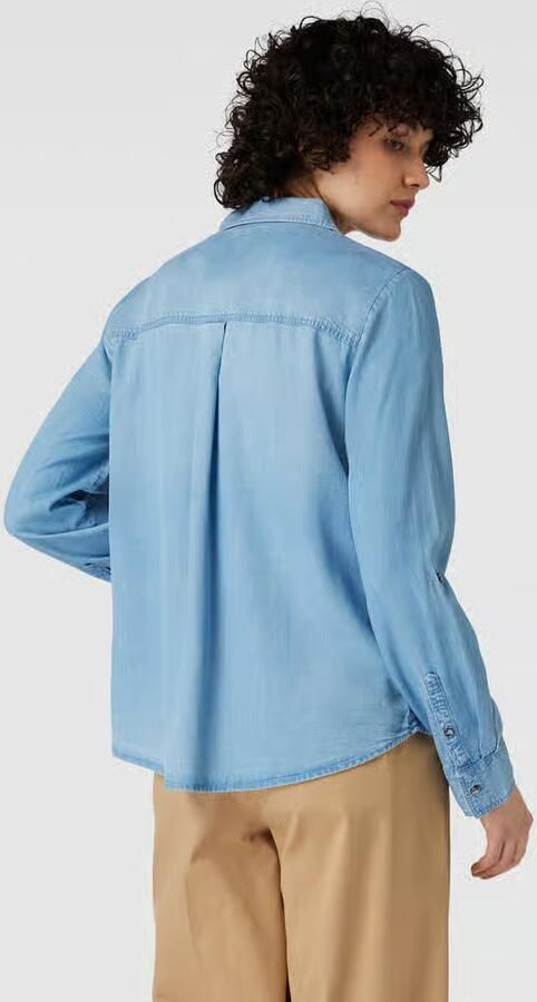 Tom Tailor Jeans blouse met lyocell en kentkraag