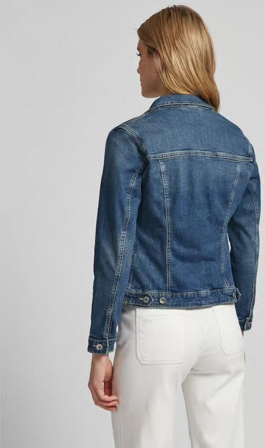 Tom Tailor Jeansjack met knoopsluiting en hemdkraag