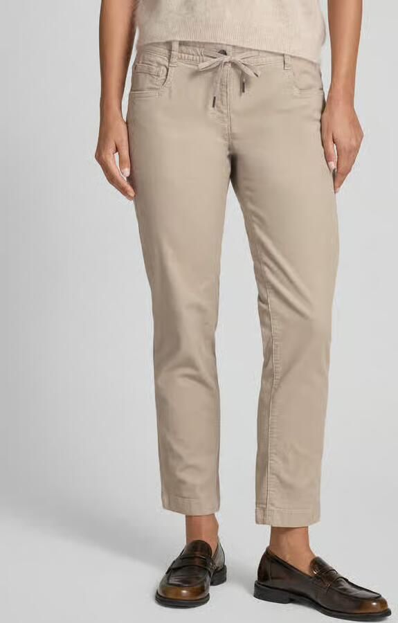 Tom Tailor Korte corduroy broek van katoenmix - Foto 2