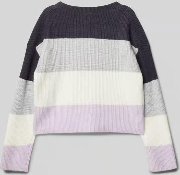 Tom Tailor Korte gebreide pullover met colour blocking