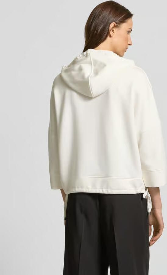 Tom Tailor Korte hoodie in scuba met3 4-mouwen
