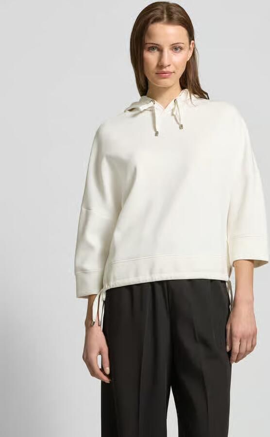 Tom Tailor Korte hoodie in scuba met3 4-mouwen - Foto 2