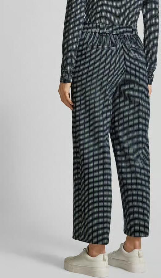 Tom Tailor Korte stoffen broek met viscose en wijde pijpen