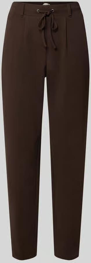 Tom Tailor Loose fit bandplooibroek van viscosemix