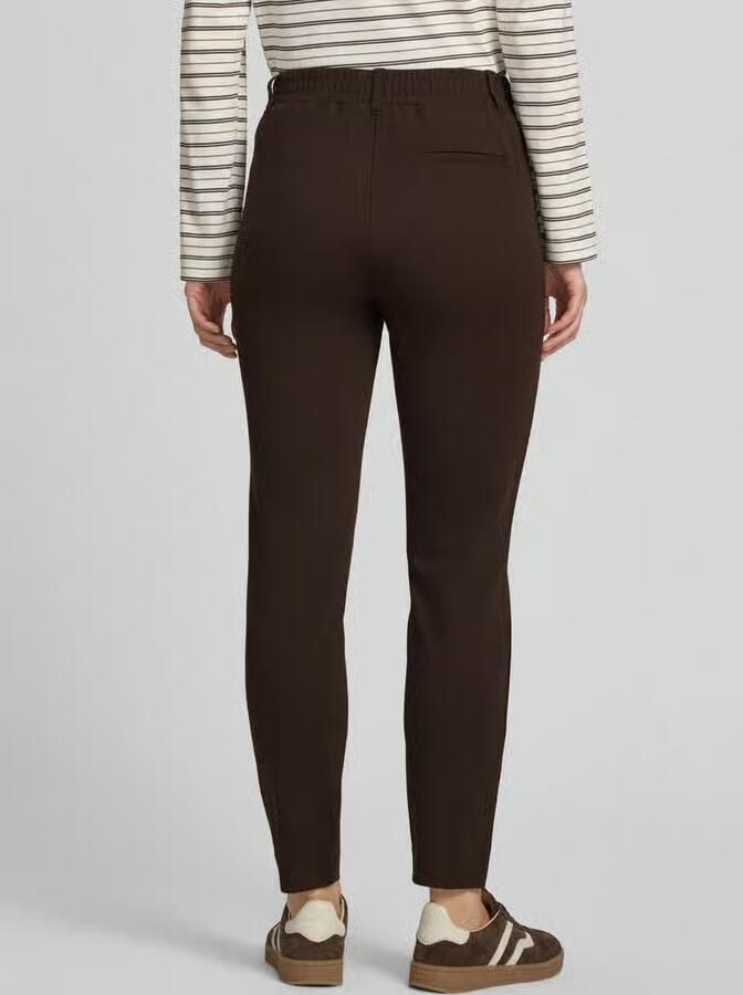 Tom Tailor Loose fit bandplooibroek van viscosemix - Foto 2