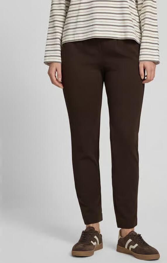 Tom Tailor Loose fit bandplooibroek van viscosemix - Foto 3